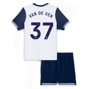 Billiga Tottenham Hotspur Micky van de Ven #37 Hemmatröja Barn 2024-25 Kortärmad (+ Korta byxor)